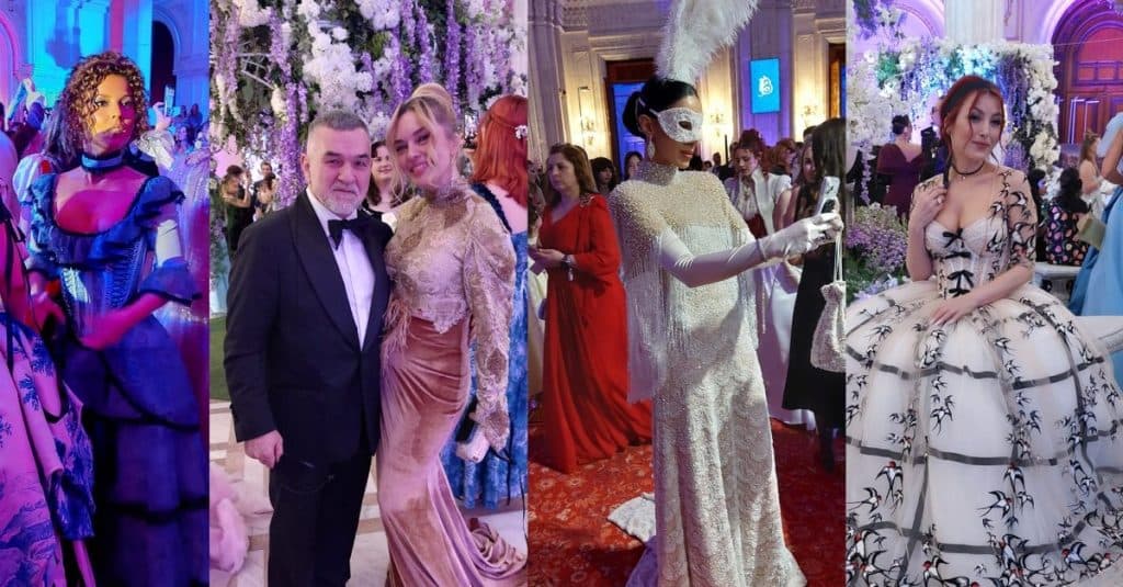 Strălucirea vedetelor la Balul Mascarat Bridgerton! Ce ținute spectaculoase au cucerit Bucureștiul