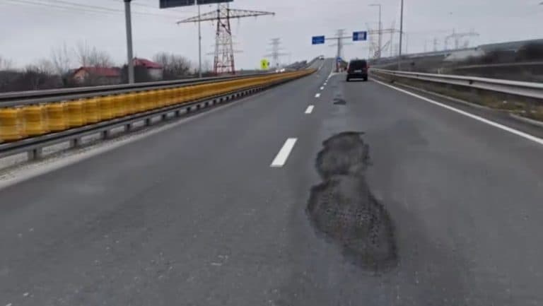 Imaginea autostrăzii A0 din București, la doi ani și jumătate de la deschidere: „Dacă vremea persistă, plombele sunt inutile.”