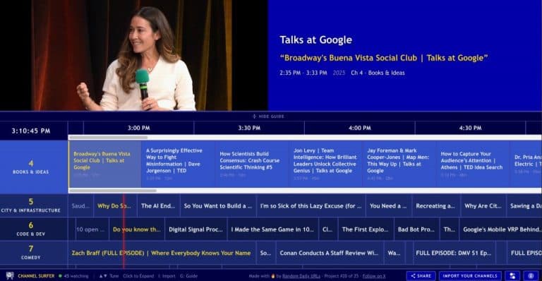 Channel Surfer îți aduce YouTube-ul într-un stil retro, ca pe vremea televiziunii prin cablu