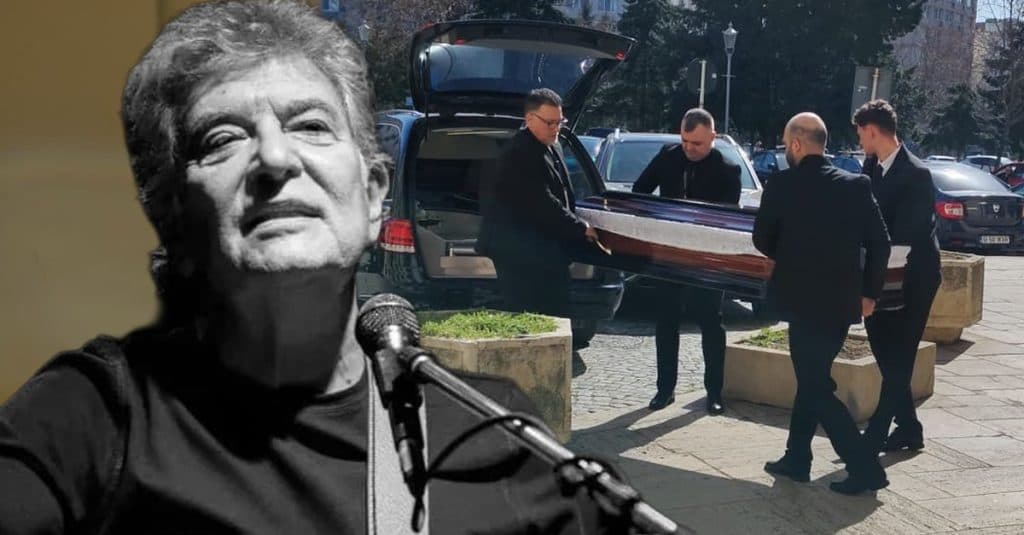 Ultimul omagiu adus lui Mugurel Vrabete: Artiști îmbrăcați în negru își iau rămas bun, iar mesajele de pe coroanele de flori spun totul