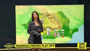 Iulia Pârlea și Busu, vedetele serii la Fața la Joc, pe PRO TV și VOYO: prezentatoarea a adus ultimele noutăți despre vremea din Superligă