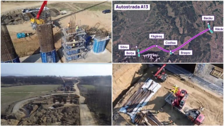 Autostrada Sibiu – Făgăraș ia formă: muncitorii continuă lucrările și în sezonul rece. Când se estimează finalizarea proiectului?