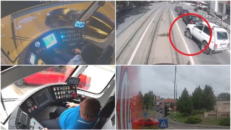 Orașul cu tramvaiele moderne este în reparare din cauza șoferilor neatenți