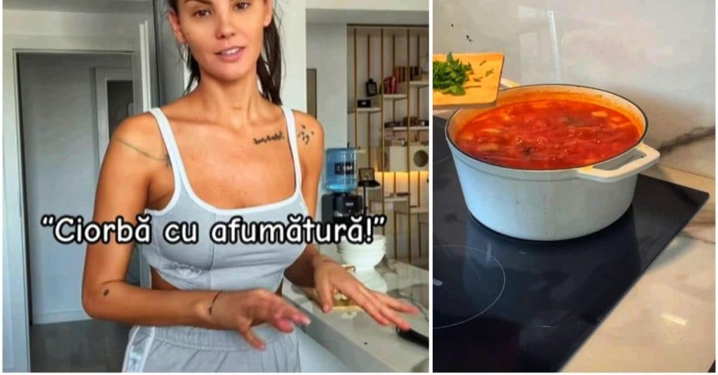 Rețeta delicioasă a ciorbei cu afumătură care a făcut-o pe Ramona Olaru să strălucească în fața fanilor: „Frumusețe, inteligență și talent în bucătărie.”