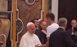David Popovici a fost primit de papa Leon la Vatican