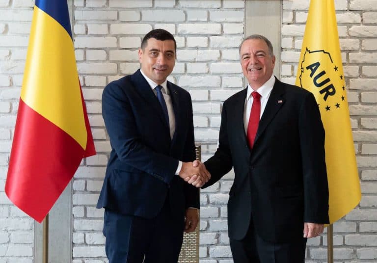George Simion s-a întâlnit cu ambasadorul SUA în România