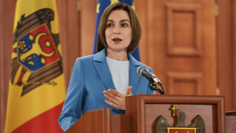 Maia Sandu condamnă încălcarea spațiului aerian românesc de către Rusia