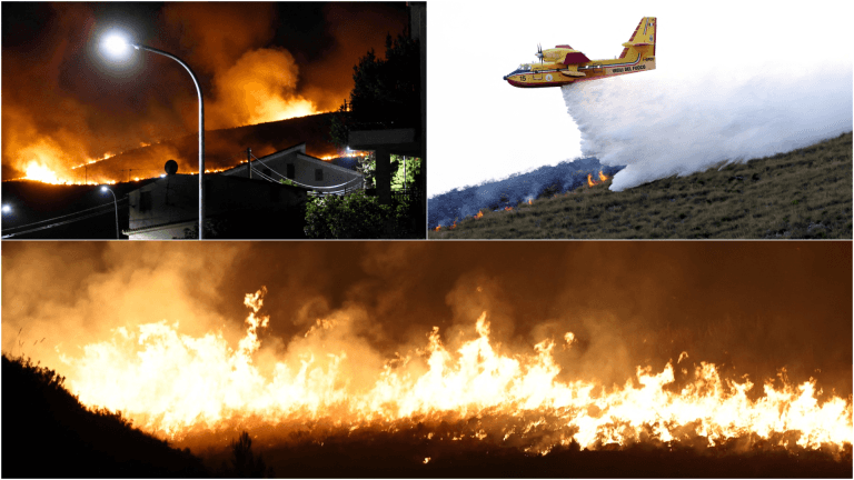 Incendiile din sudul Italiei provoacă închideri de autostrăzi și zboruri