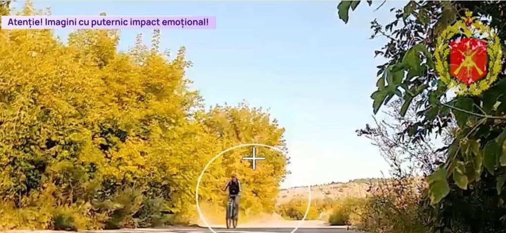 Armata rusă a publicat imagini cu atacarea unui biciclist neînarmat în Donețk