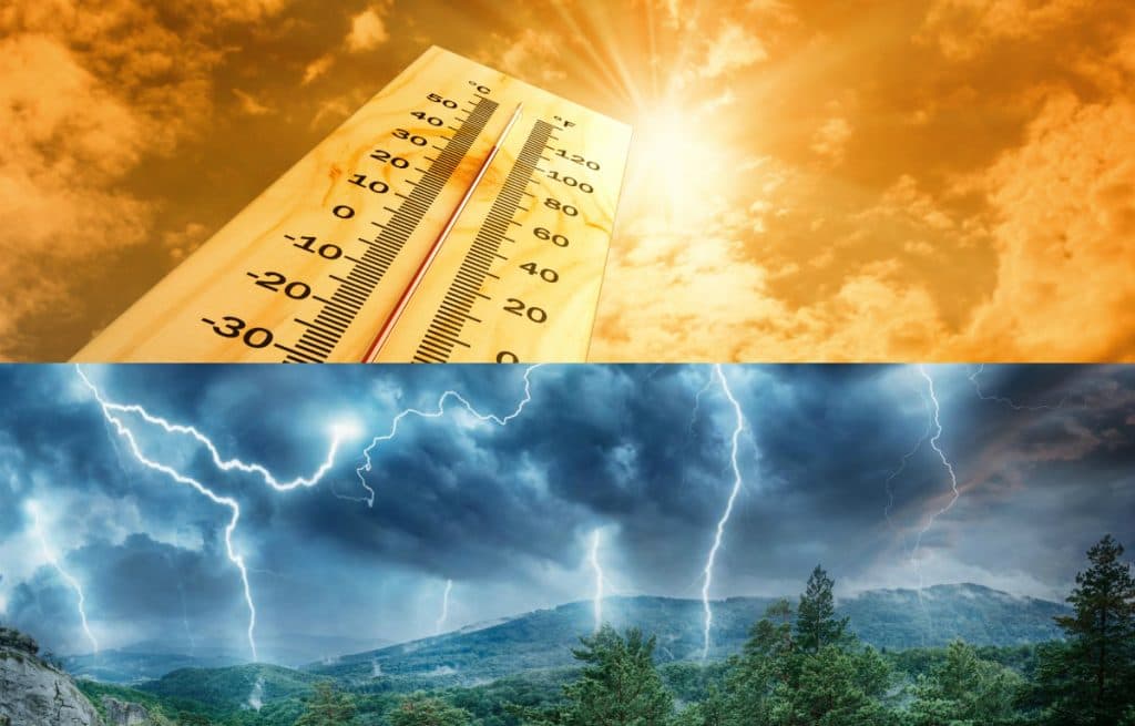 Atenționări meteo pentru miercuri din cauza caniculei și instabilității