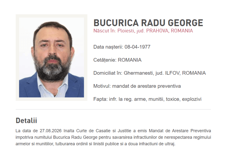 Procurorul George Bucurică, prins în Ilfov după ce a fost dat în urmărire