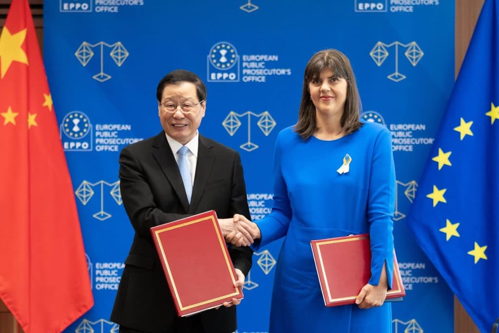 Acord între Parchetul European și Procuratura Supremă a Chinei pentru cooperare judiciară