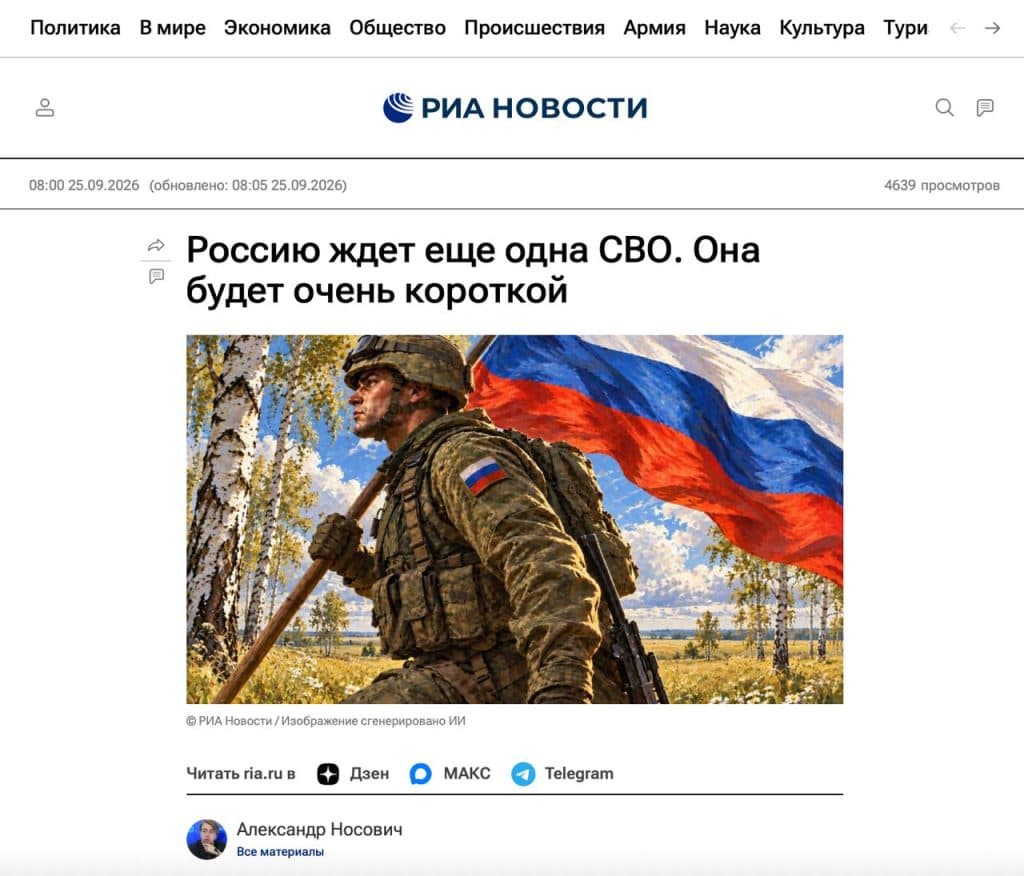 RIA Novosti a citat o posibilă operațiune militară rusă în Lituania, apoi a șters articolul