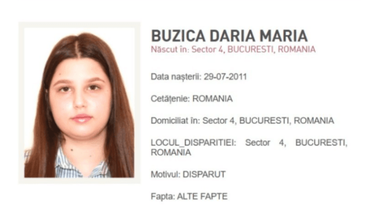 Adolescentă dispărută din București, căutată la nivel național