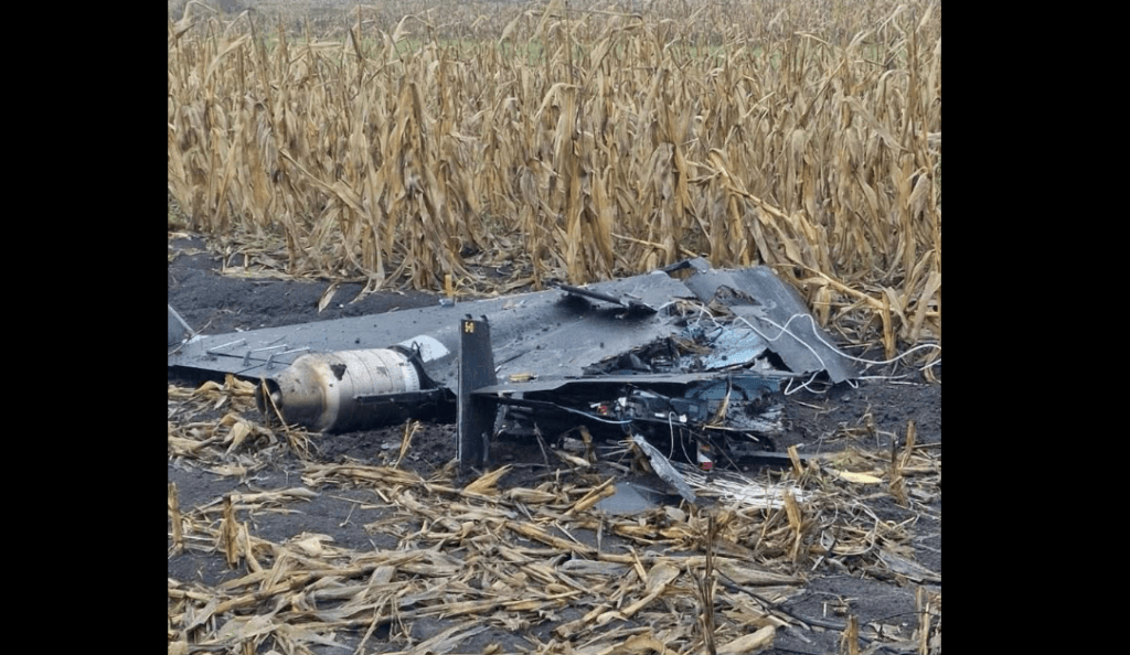 Dronă găsită în Chiștelnița, aproape de o locuință