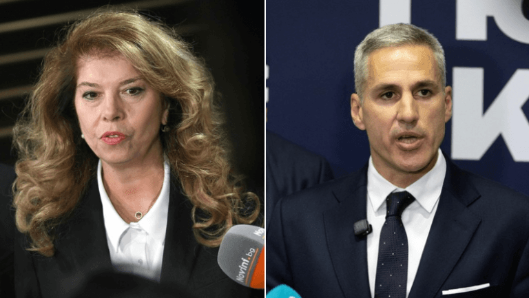 Candidații Iliana Iotova și Andrei Ghiurov își prezintă pozițiile înainte de turul al doilea al alegerilor din Bulgaria